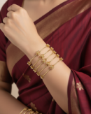 Kashmiri Gold Plated Bangle (Set Of 8)