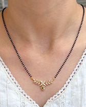 Nora Full Black Beads Mangalsutra - Image 2