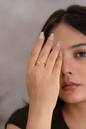 Crystal Swan Adjustable Ring - Image 2