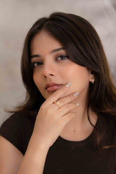 Crystal Swan Adjustable Ring - Image 3