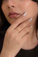 Moon Fern Adjustable Ring