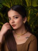 Yamini gold necklace set (Green)