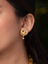 Yamini gold necklace set (Green) - Image 4