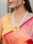 Triveni Long Gold Necklace set