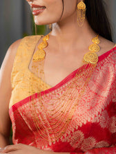 Rajlaxmi Long gold necklace set